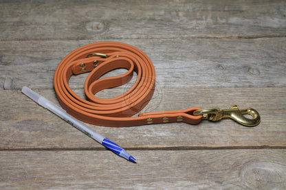 Caramel Brown Biothane Large Dog Leash