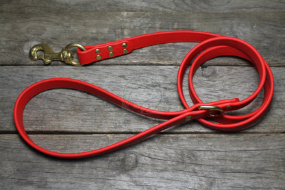 Poppy Red Biothane Large Dog Leash