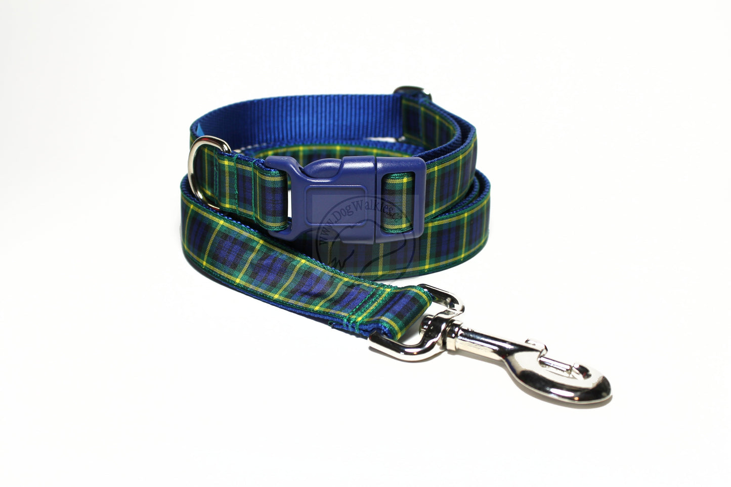 Gordon clan tartan - dog collar