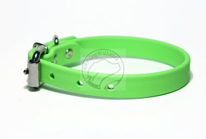 Lime Green Biothane Dog Collar - 5/8"(16mm) wide