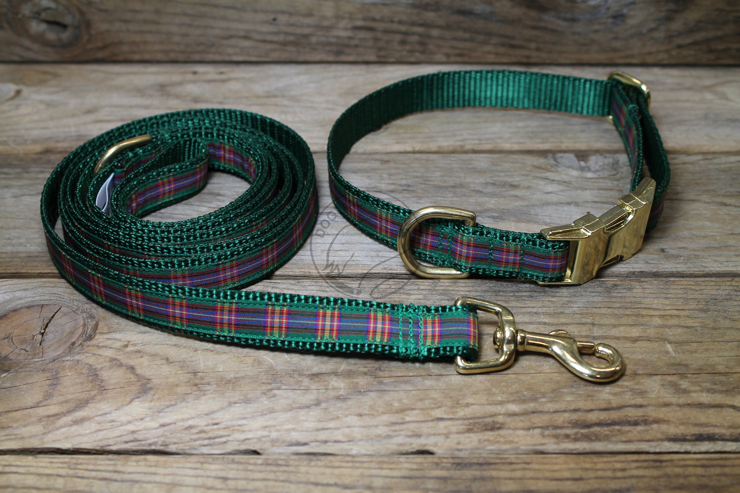 Cameron of Lochiel clan tartan - dog collar