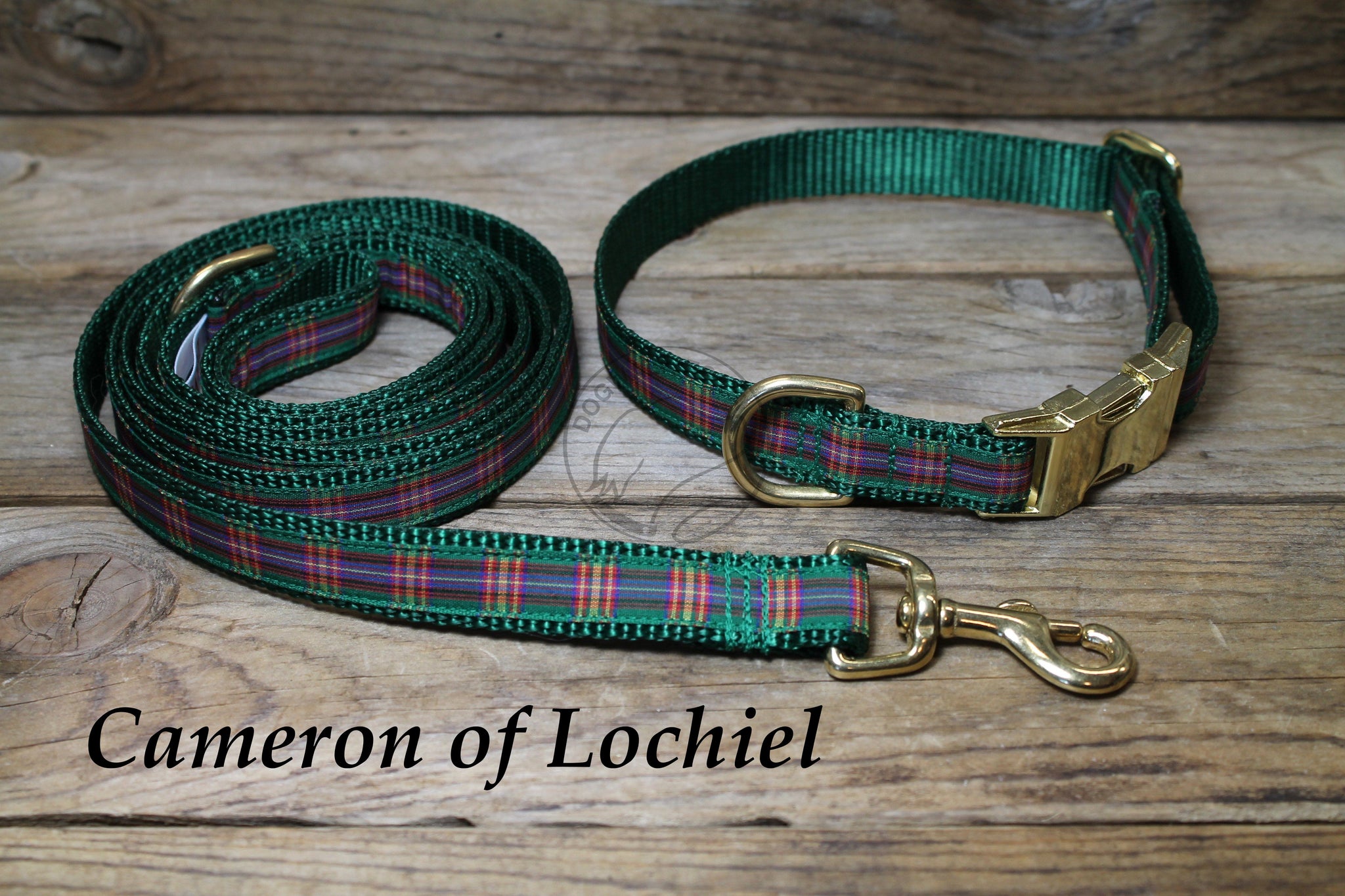 Tartan Dog Leash - Cameron of Lochiel Clan Tartan