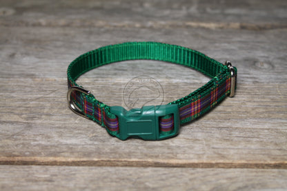 Cameron of Lochiel clan tartan - dog collar