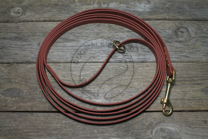 Regular Width, 1/2" (12mm) wide, Biothane Waterproof Tracking Recall Long Line - all colours