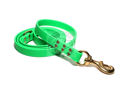 Neon Apple Green Biothane Large Dog Leash