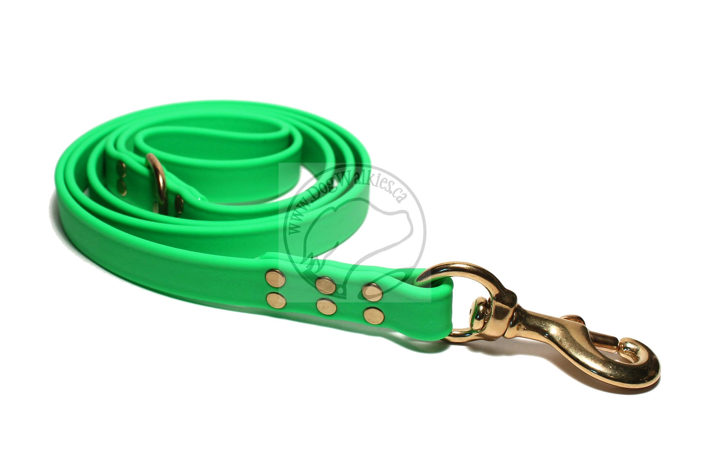 Neon Apple Green Biothane Large Dog Leash