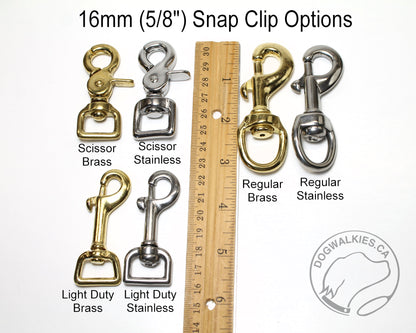 Two Handle Biothane, 5/8" (16mm) wide, Dog Leash - Leash with Traffic Handle
