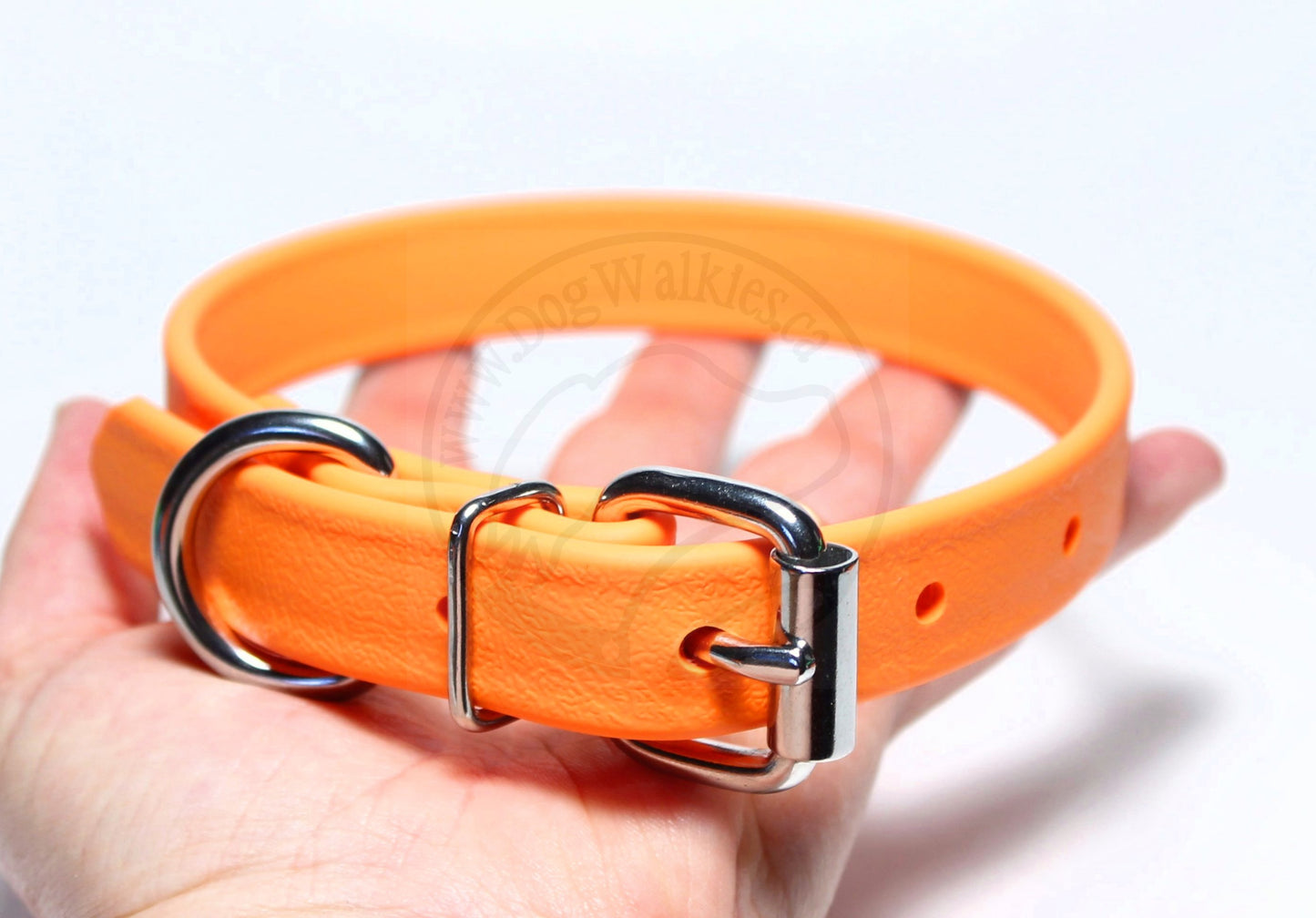 Bright Pumpkin Orange Biothane Dog Collar - 3/4" (20mm) wide