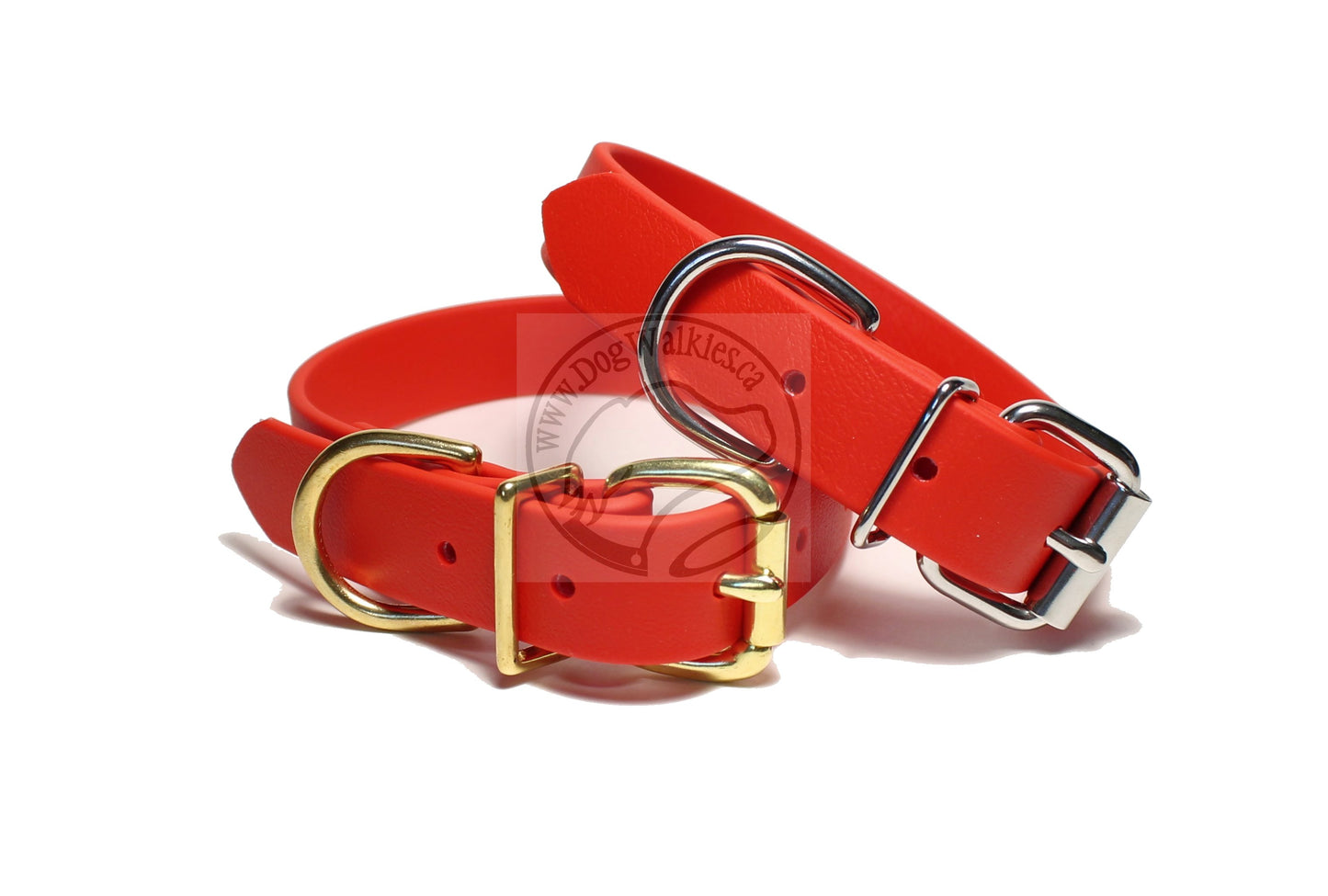 Poppy Red Biothane Dog Collar - 1 inch (25mm) wide