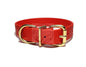 Poppy Red Biothane Dog Collar - 1 inch (25mm) wide