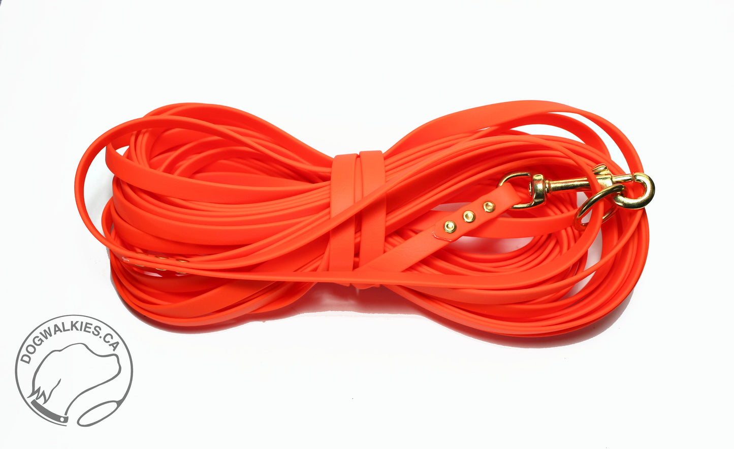 Extra long leash 1/2" (12mm) wide - 15m (50ft) or 30m (100ft) Biothane Waterproof Tracking Recall Long Line - All Colours (Copy)