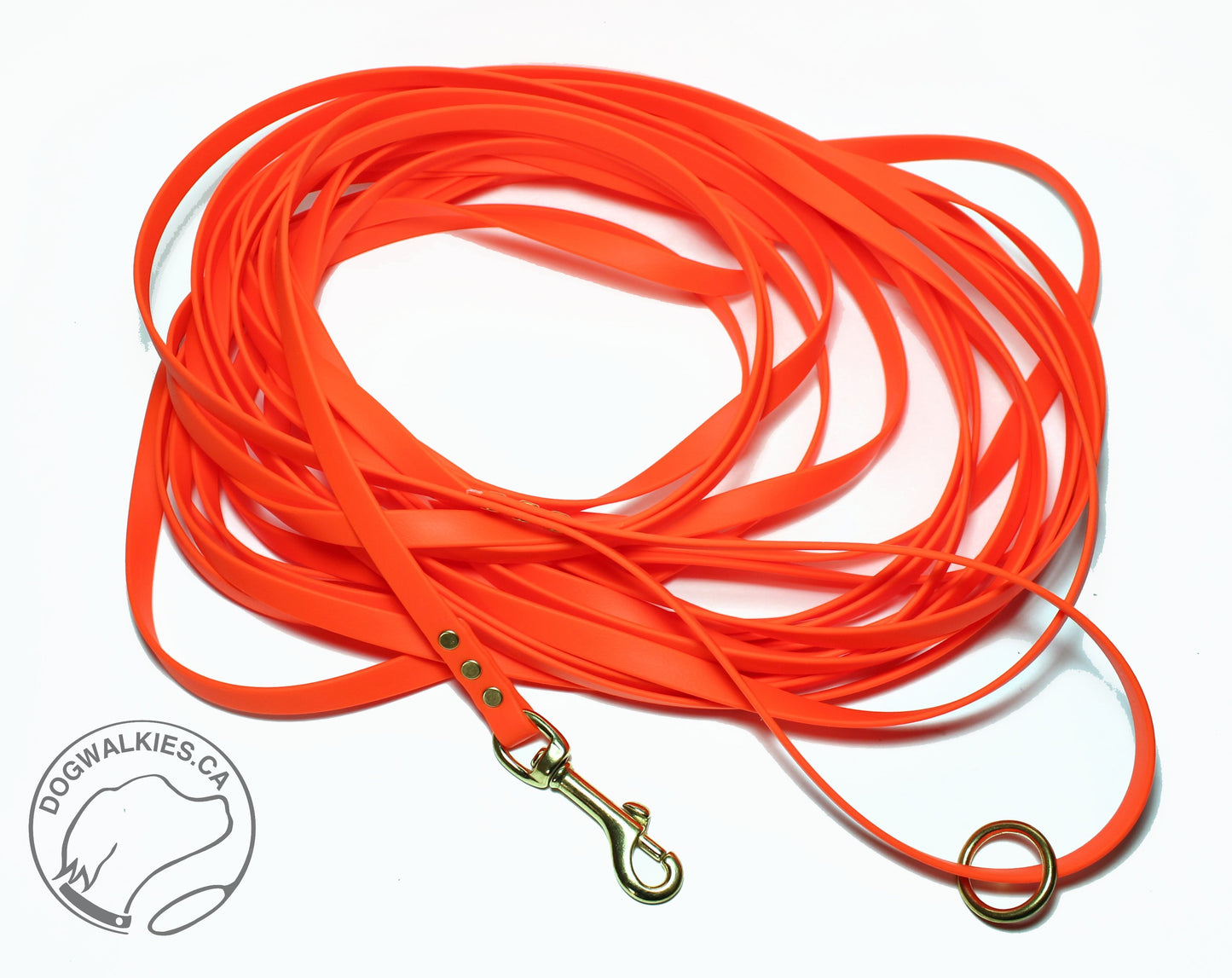 Extra long leash 1/2" (12mm) wide - 15m (50ft) or 30m (100ft) Biothane Waterproof Tracking Recall Long Line - All Colours (Copy)