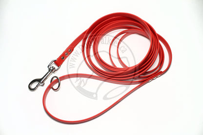 Regular Width, 1/2" (12mm) wide, Biothane Waterproof Tracking Recall Long Line - all colours