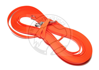 Neon Orange Waterproof Tracking Recall Long Line