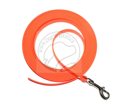 Neon Orange Waterproof Tracking Recall Long Line