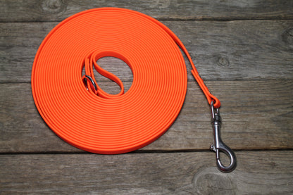 Neon Orange Waterproof Tracking Recall Long Line