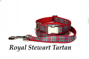 Tartan Dog Leash - Stewart Royal Clan Tartan