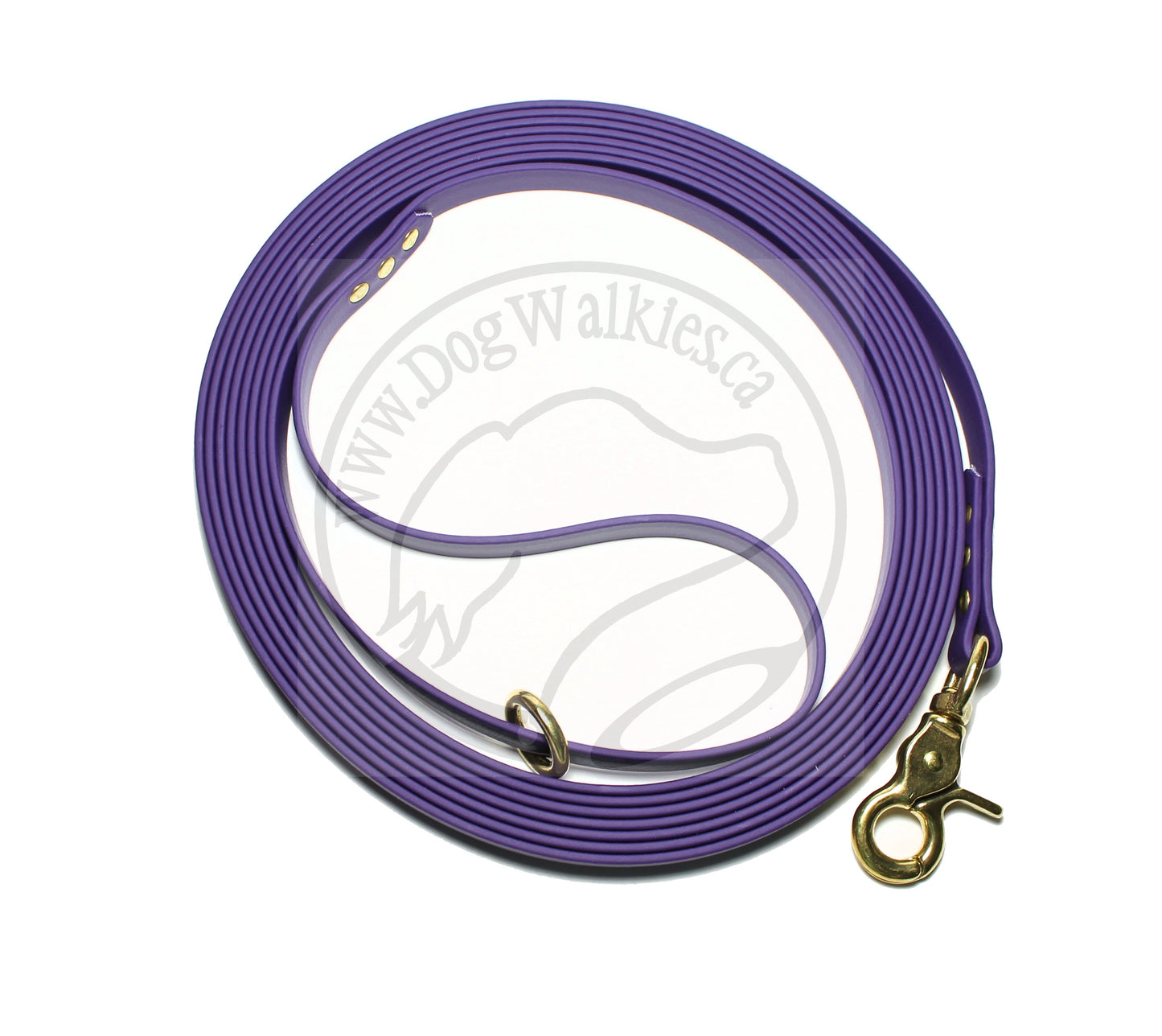 Regular Width, 1/2" (12mm) wide, Biothane Waterproof Tracking Recall Long Line - all colours
