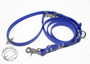 WIDER Heavy Convertible Waterproof Leash in Genuine Biothane - 20mm (3/4") width