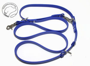 WIDER Heavy Convertible Waterproof Leash in Genuine Biothane - 20mm (3/4") width