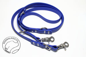 WIDER Heavy Convertible Waterproof Leash in Genuine Biothane - 20mm (3/4") width