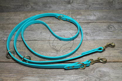 Convertible Waterproof Leash in Genuine Biothane - 16mm (5/8") width - 39 colours