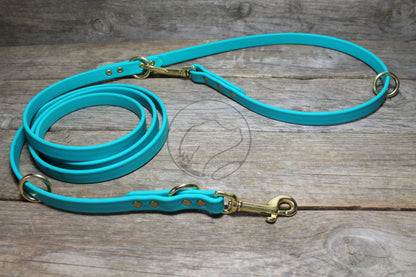 Convertible Waterproof Leash in Genuine Biothane - 16mm (5/8") width - 39 colours