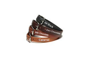 Dark Chocolate Brown Biothane Small Dog Collar - 1/2" (12mm) wide