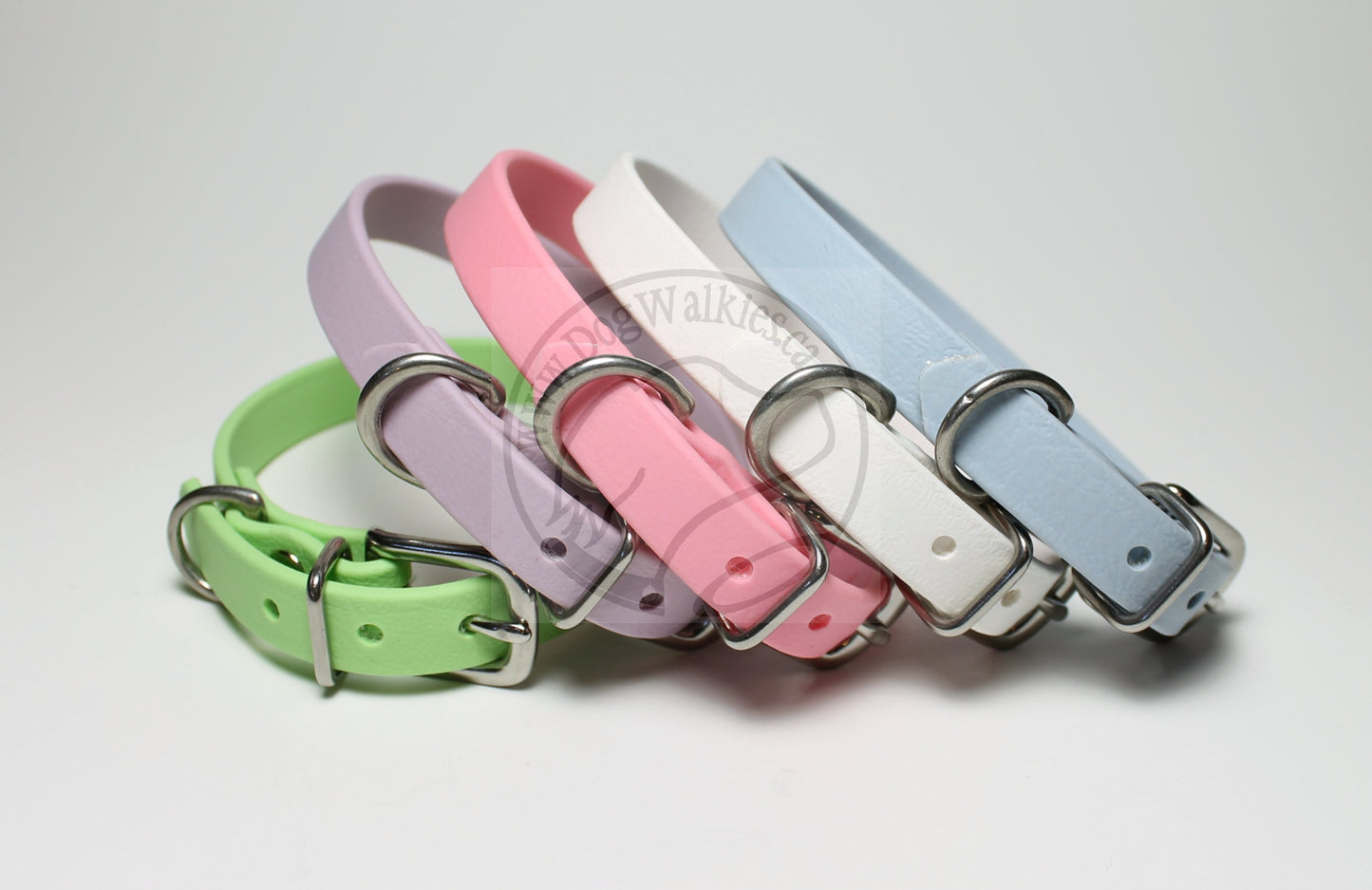 Lavender Purple Pastel Biothane Small Dog Collar - 1/2" (12mm) wide