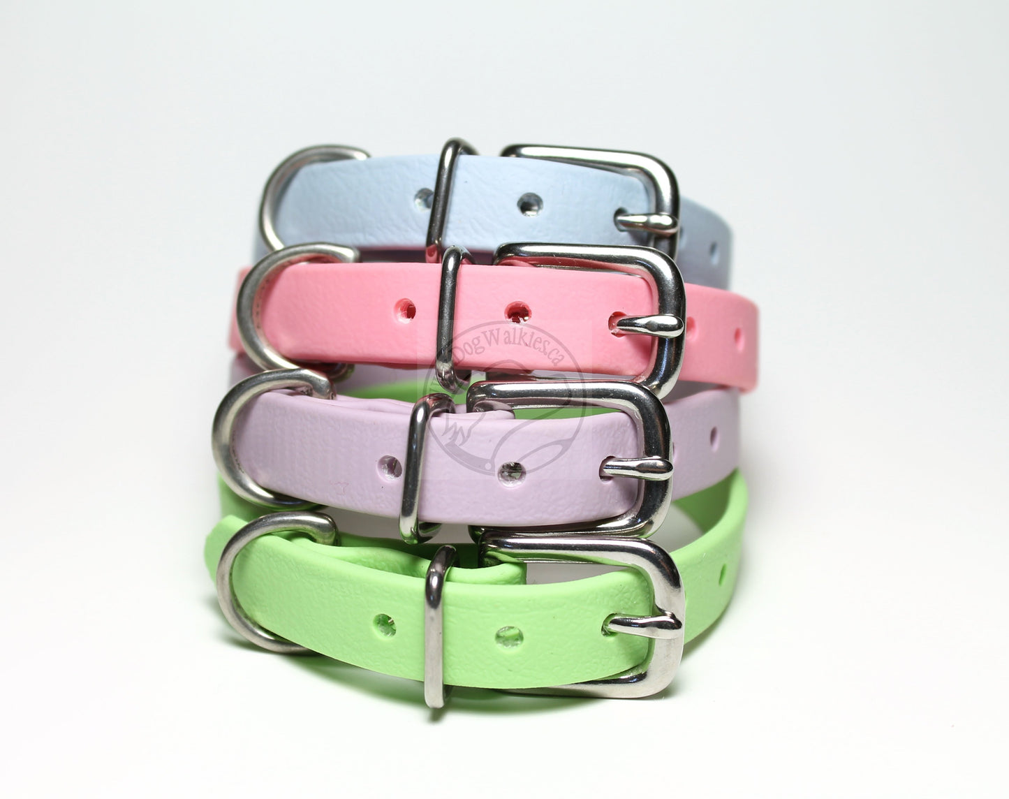 Bubblegum Pink Biothane Small Dog Collar - 1/2" (12mm) wide