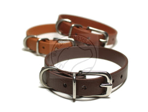 Dark Chocolate Brown Biothane Small Dog Collar - 1/2" (12mm) wide