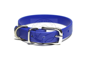 Royal Blue Biothane Small Dog Collar - 1/2" (12mm) wide