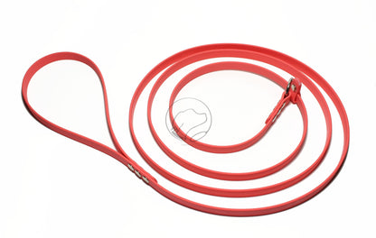 English Slip Lead - Stainless Steel or Solid Brass - Waterproof Leash in Genuine Biothane - 12mm (1/2") width