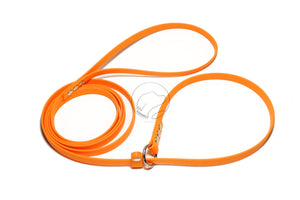 English Slip Lead - Stainless Steel or Solid Brass - Waterproof Leash in Genuine Biothane - 12mm (1/2") width