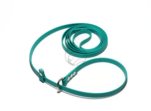 English Slip Lead - Stainless Steel or Solid Brass - Waterproof Leash in Genuine Biothane - 12mm (1/2") width