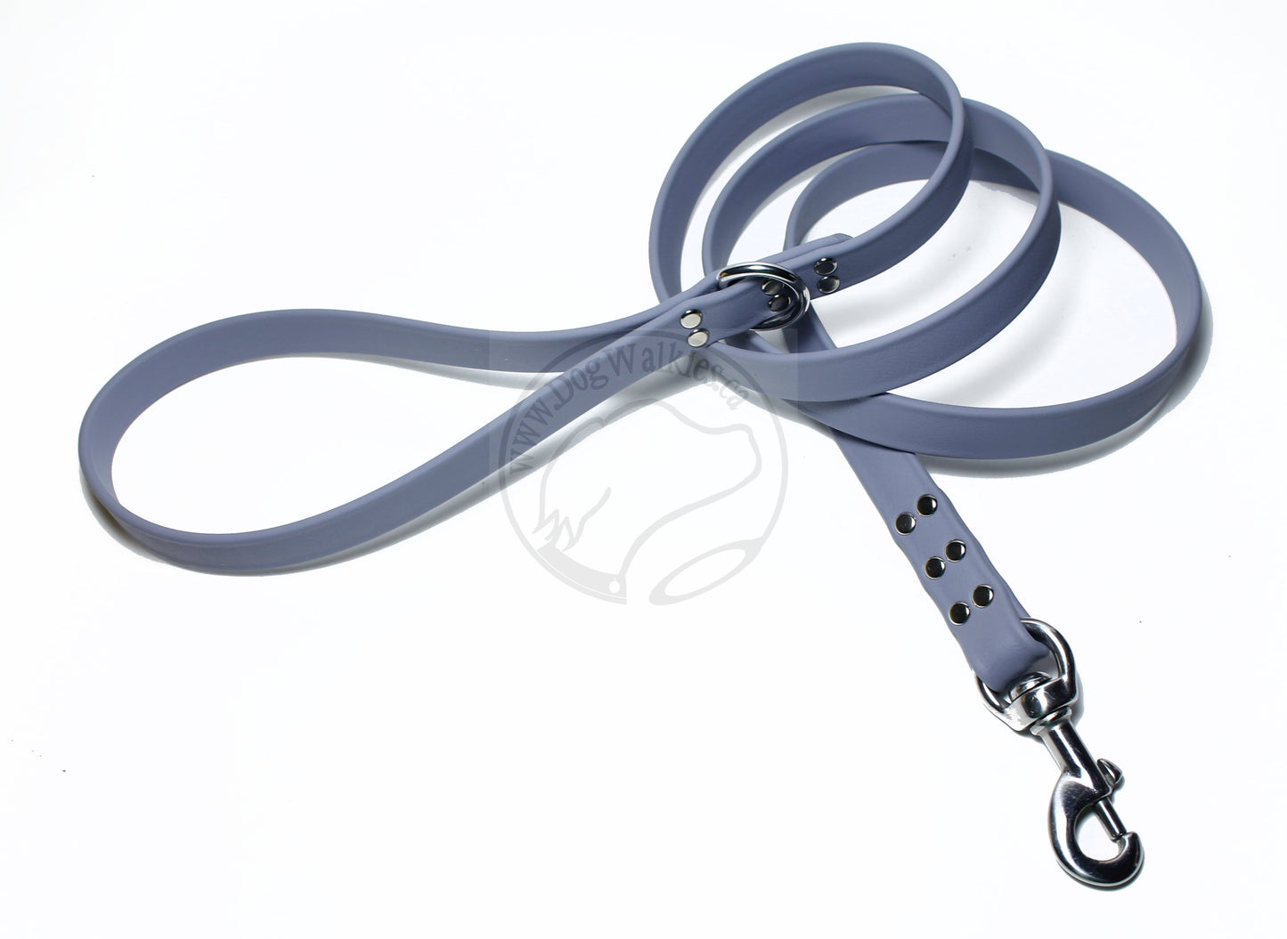 Stormy Gray or Grey Biothane Large Dog Leash