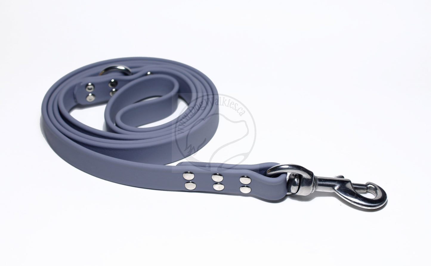 Stormy Gray or Grey Biothane Large Dog Leash