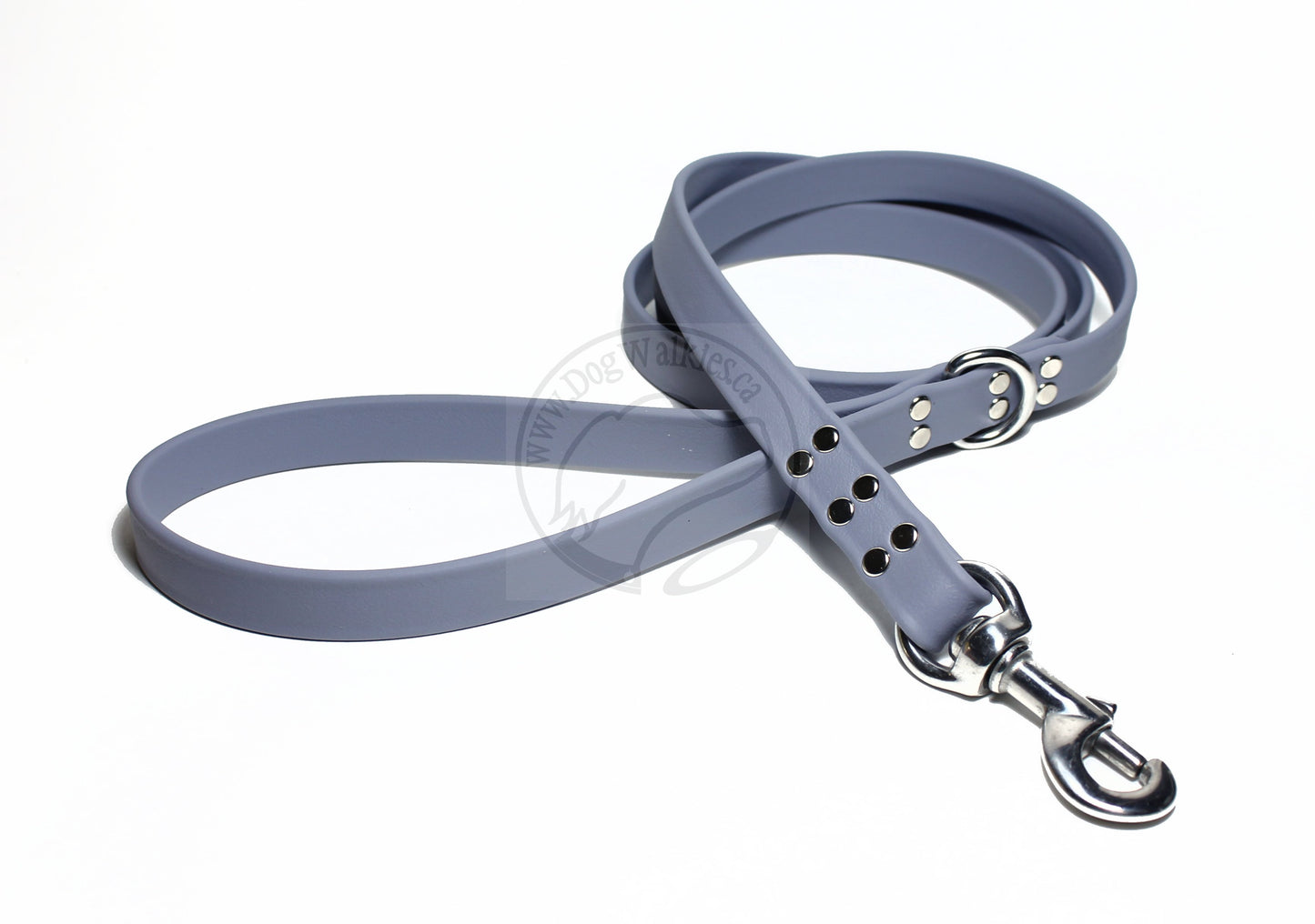 Stormy Gray or Grey Biothane Large Dog Leash