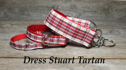 Stuart Clan Dress tartan - dog collar