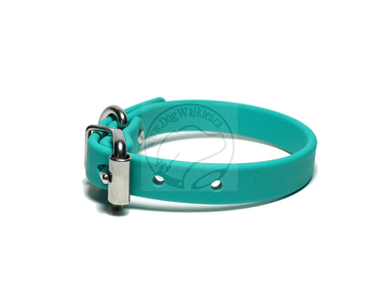 Teal Biothane Dog Collar - 5/8"(16mm) wide