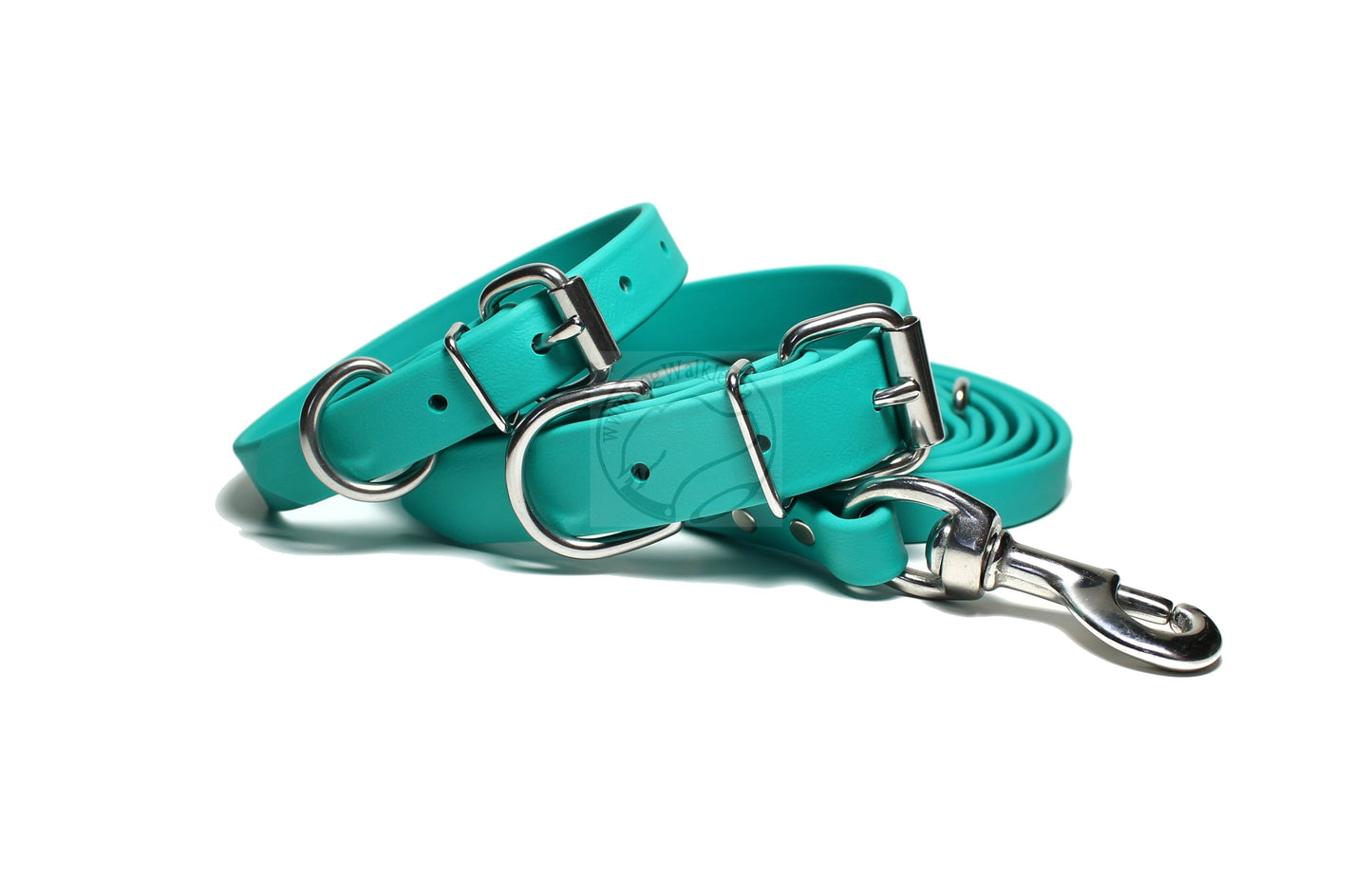 Teal Biothane Dog Collar - 3/4" (20mm) wide