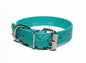 Teal Biothane Dog Collar - 1 inch (25mm) wide