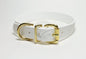 Snow White Biothane Dog Collar - 1 inch (25mm) wide