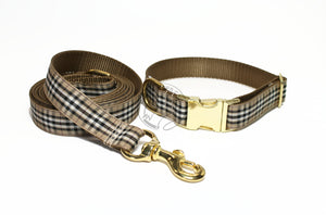 Pride of Scotland Gold tartan - dog collar