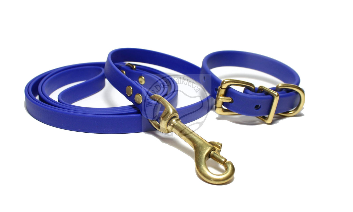 Royal Blue Biothane Dog Collar - 5/8"(16mm) wide