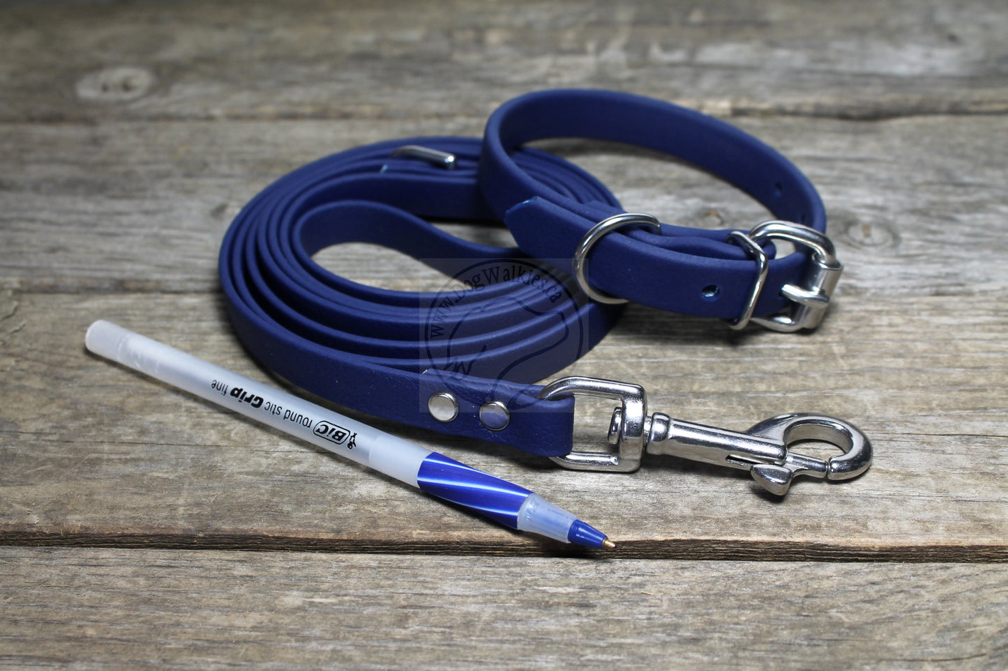 Navy Blue Biothane Dog Collar - 5/8"(16mm) wide