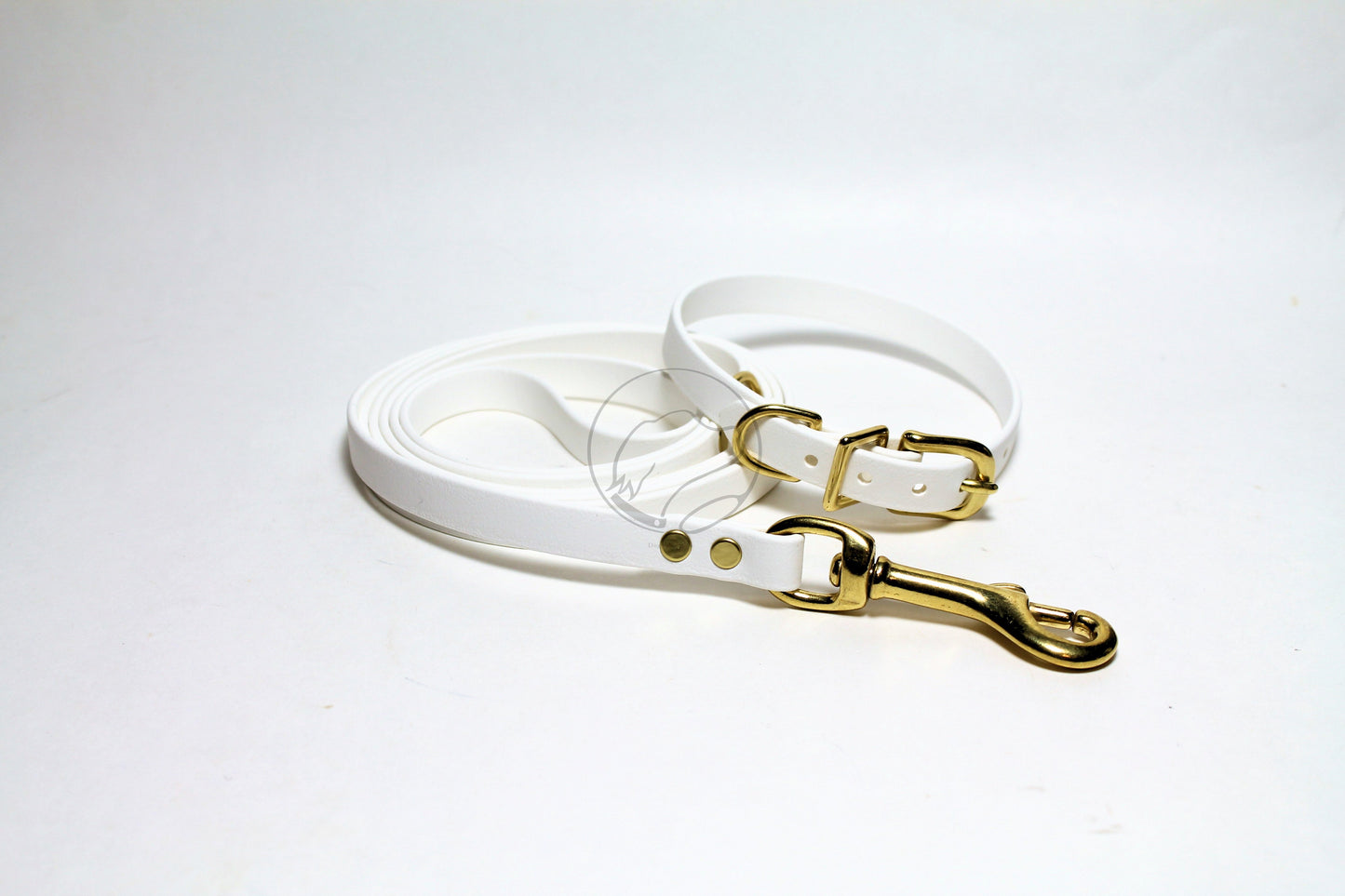 Snow White Biothane Small Dog Collar - 1/2" (12mm) wide