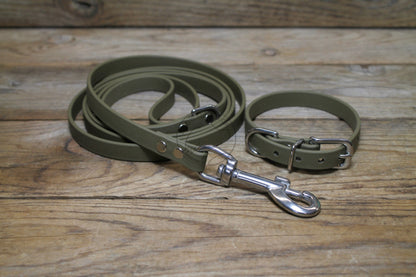 Olive Green Biothane Small Dog Leash
