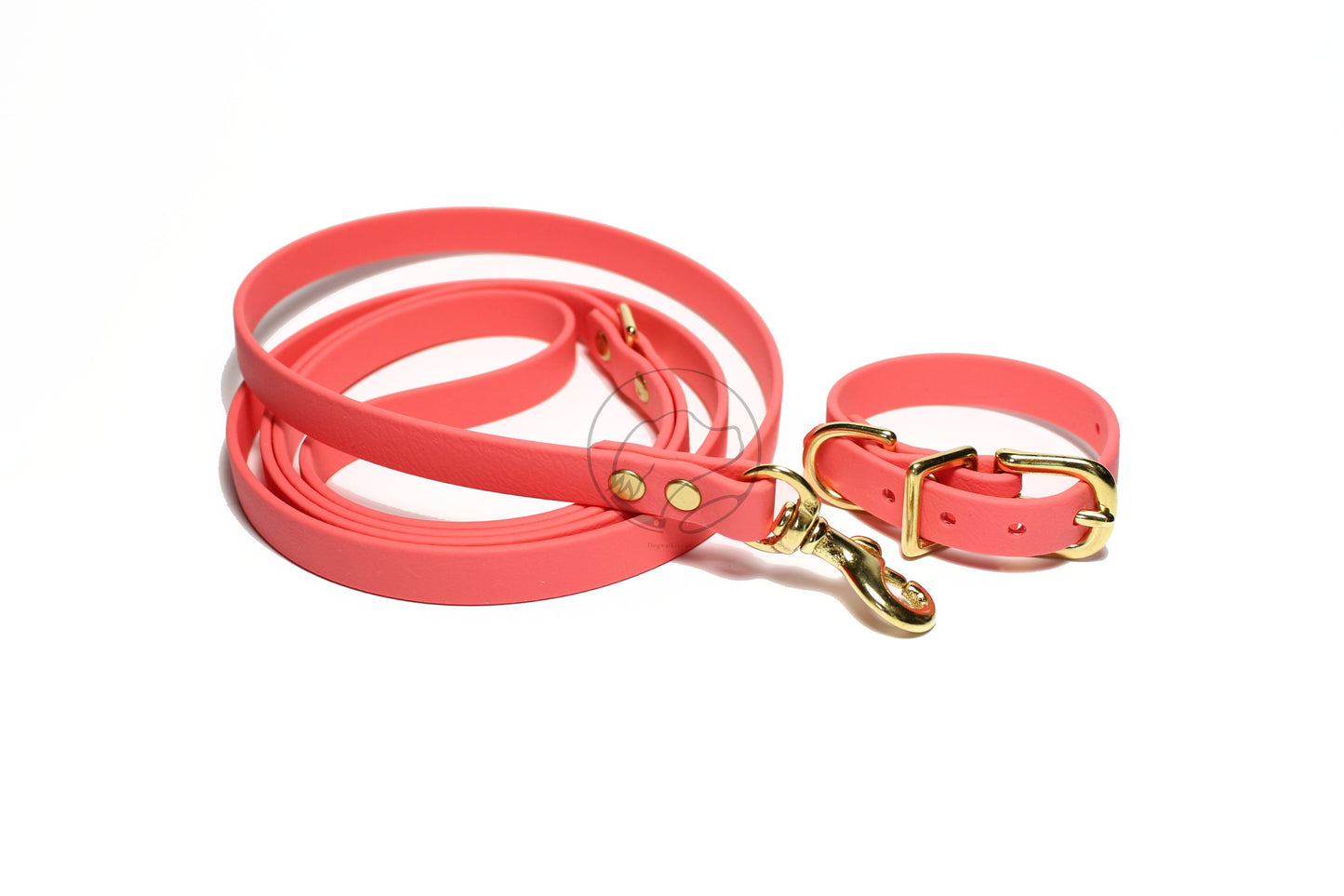 Peach Coral Biothane Small Dog Leash