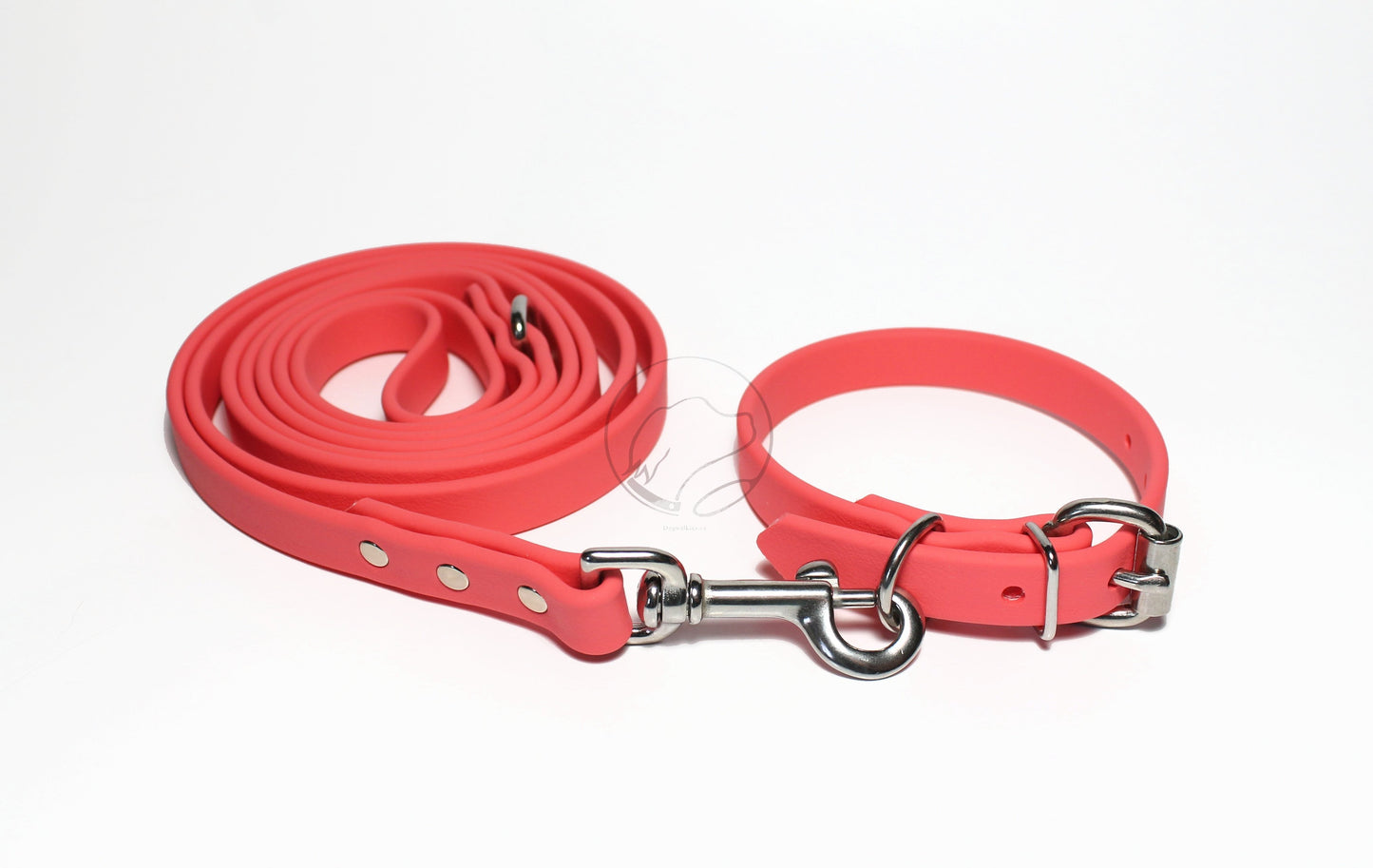 Peach Coral Biothane Dog Collar - 5/8"(16mm) wide